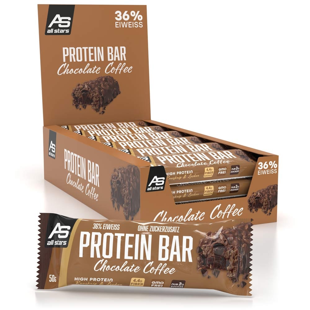ALL STARS Protein Bar 18 Riegel Chocolate Coffee 5099