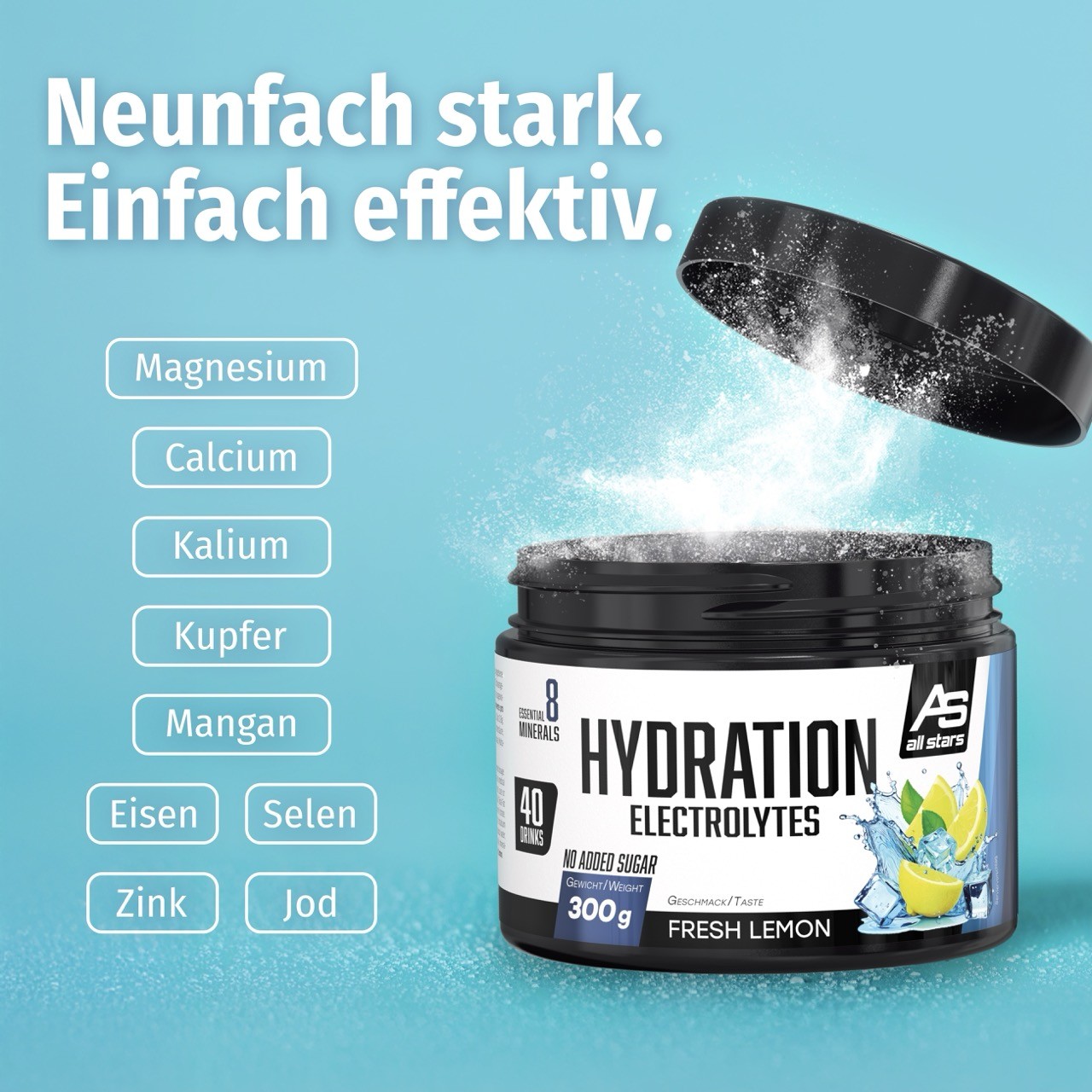 Hydration Ausdauer und Marathon Pulver