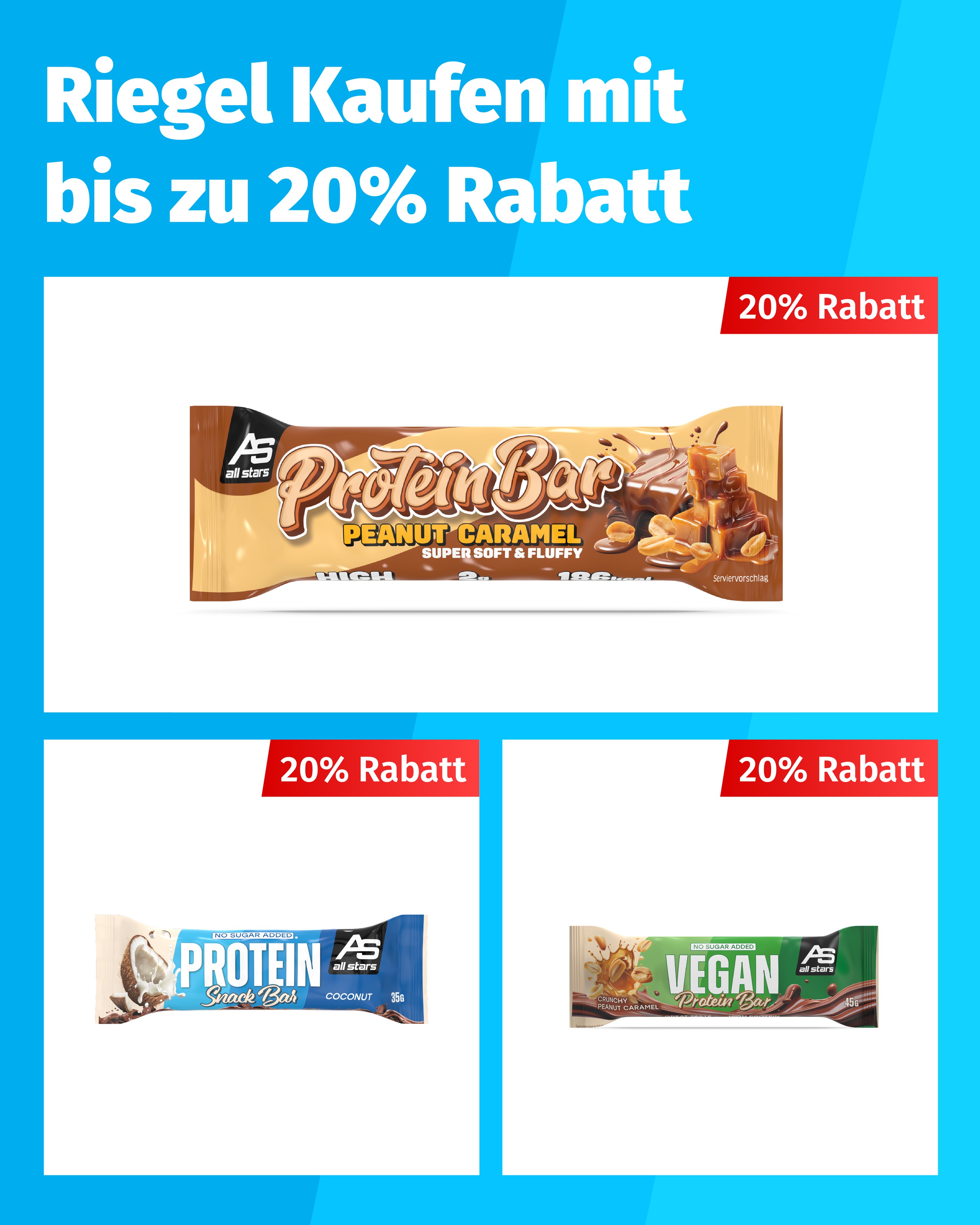 ALL STARS aktion Protein Riegel