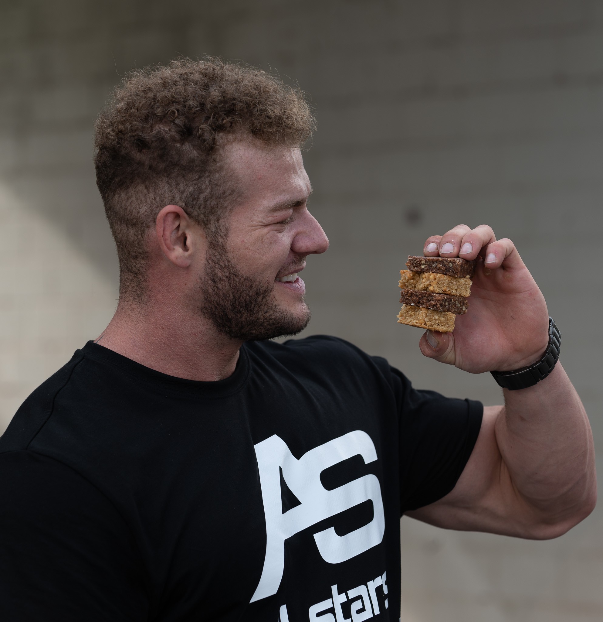 Ricardo Oehri mit dem ALL STARS Oatcake protein