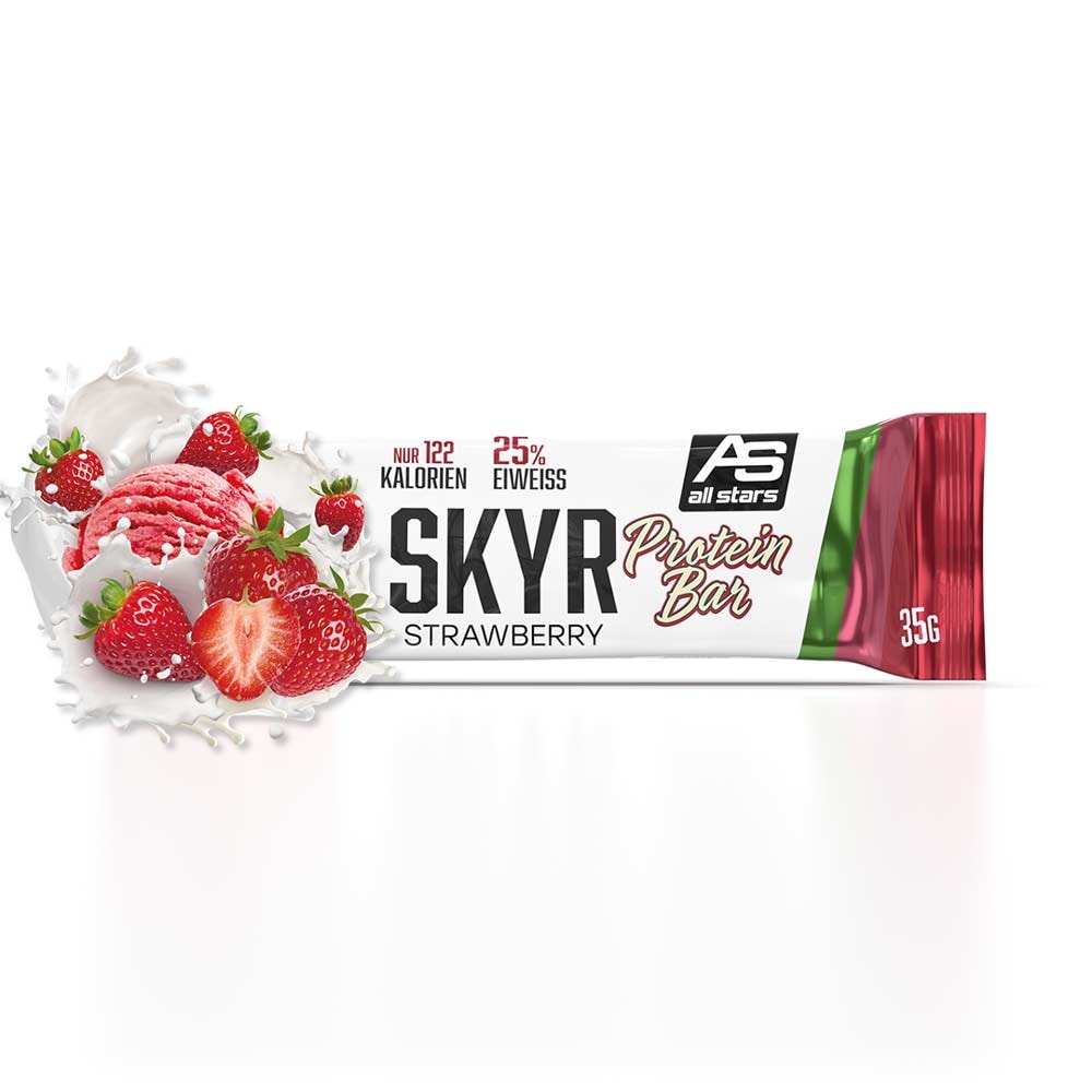 ALL STARS Skyr Bar im leckeren Erdbeere Geschmack