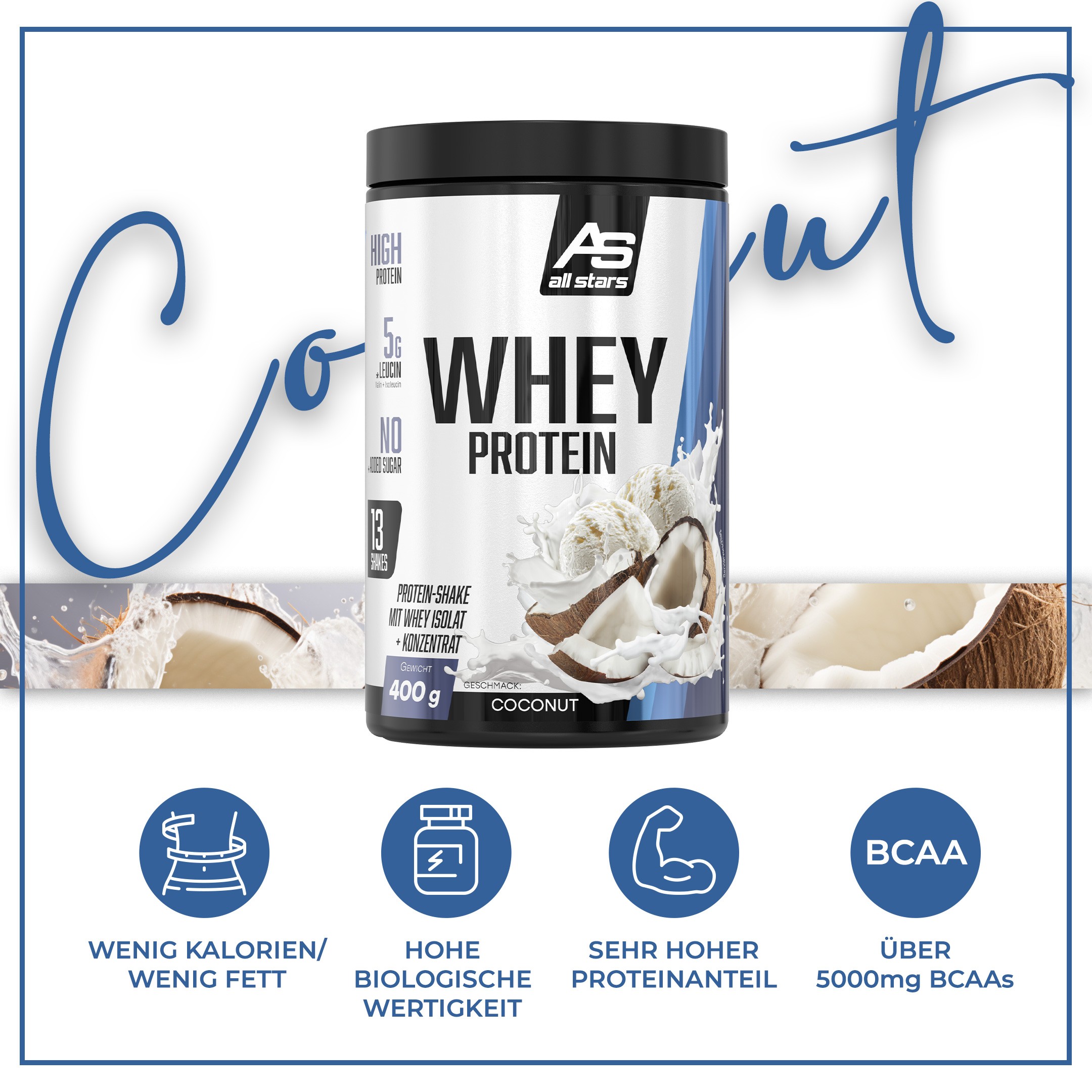 ALL STARS Whey Protein - 400g Dose