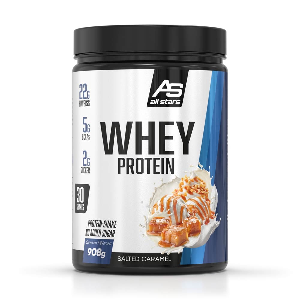 ALL STARS Whey im leckeren Salted Caramel Geschmack