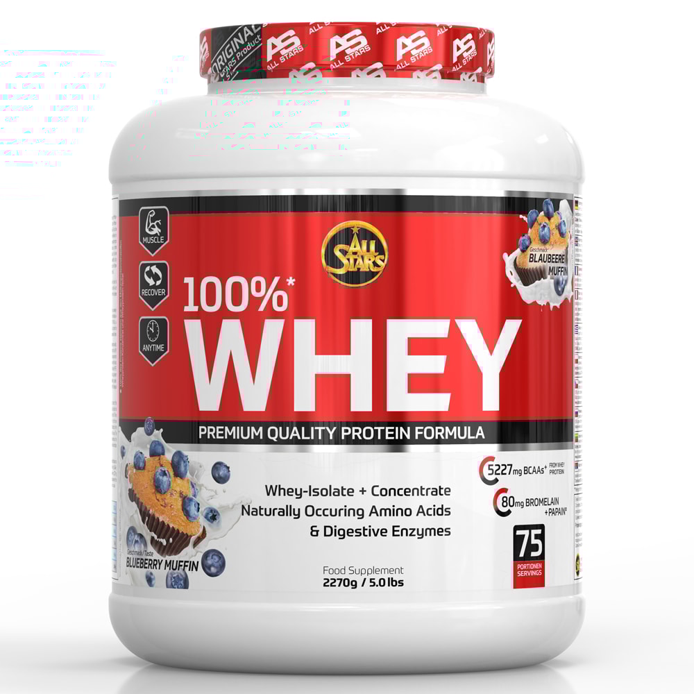 ALL STARS Whey im leckeren Blueberry Geschmack