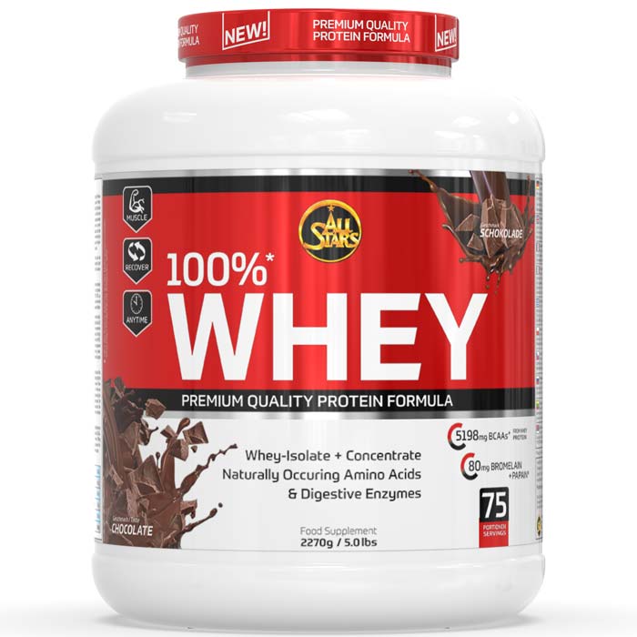 ALL STARS Whey im leckeren Schoko Geschmack