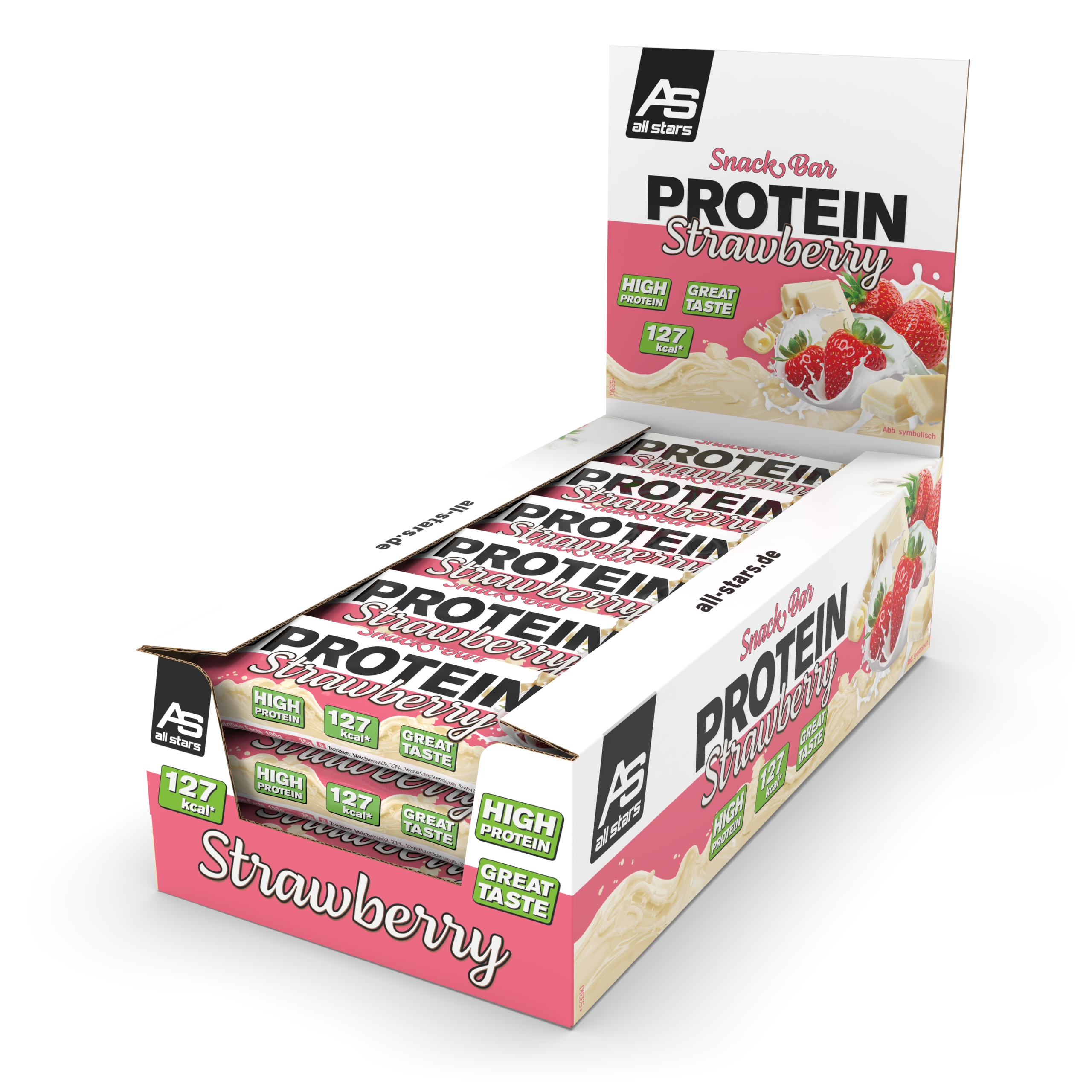 Protein Snackbar Proteinriegel Erdbeere