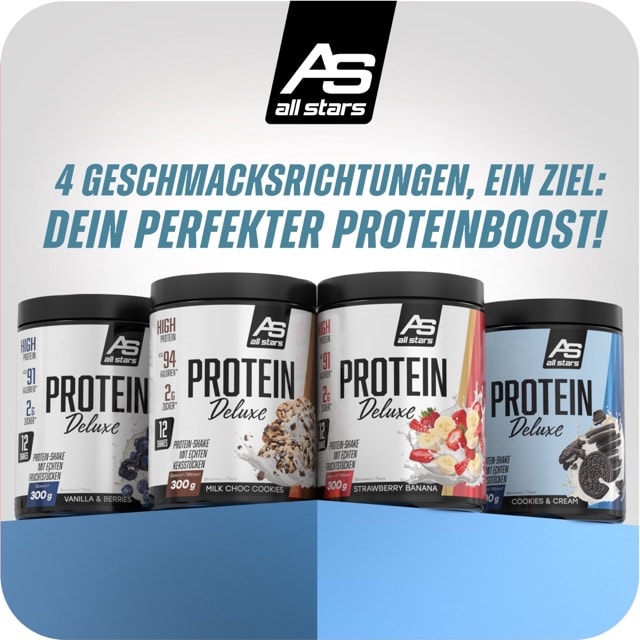 Protein Deluxe cvon ALL STARS mit Kekse