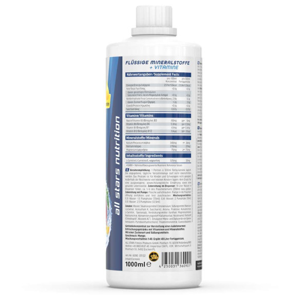 Minvit Mineralgetränk Mango