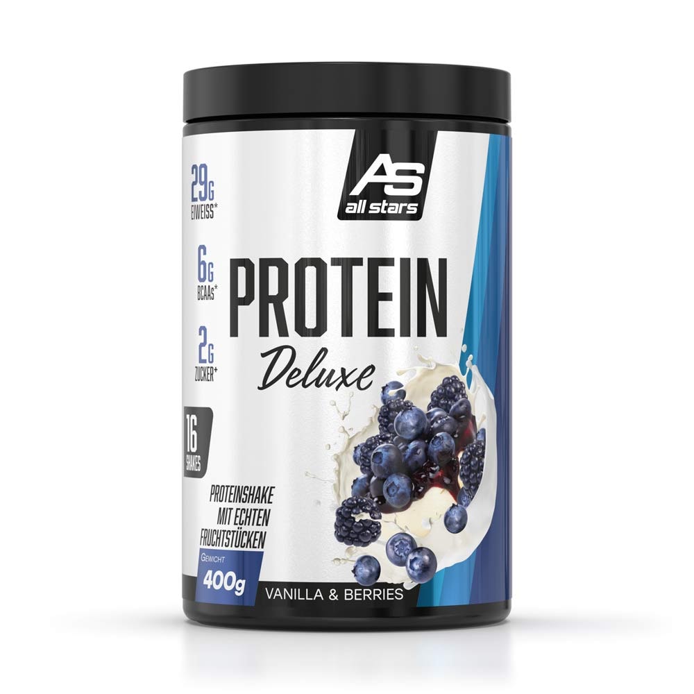 ALL STARS PROTEIN DELUXE im leckeren Vanilla Berries Geschmack