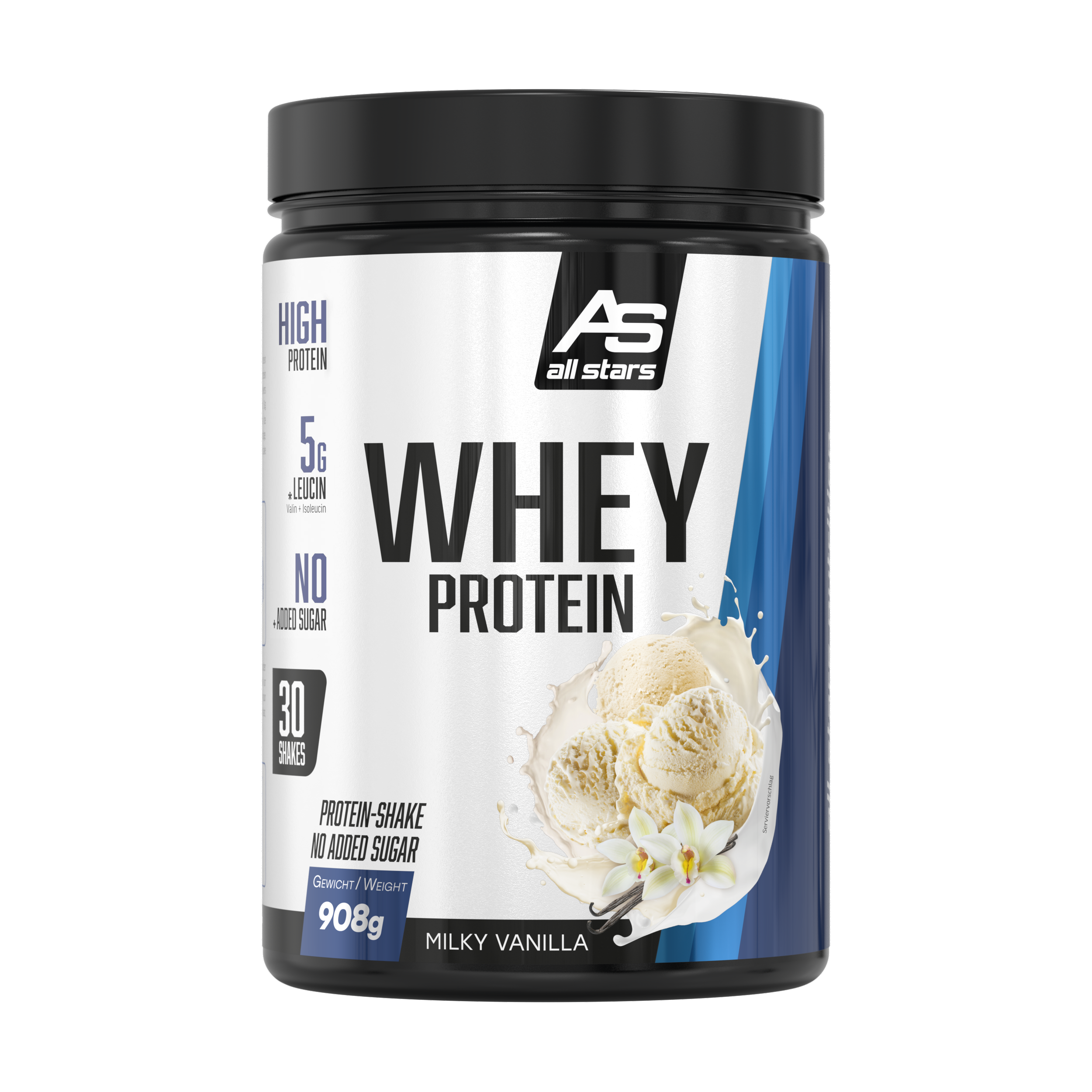 Protein Vanille eis Whey shake