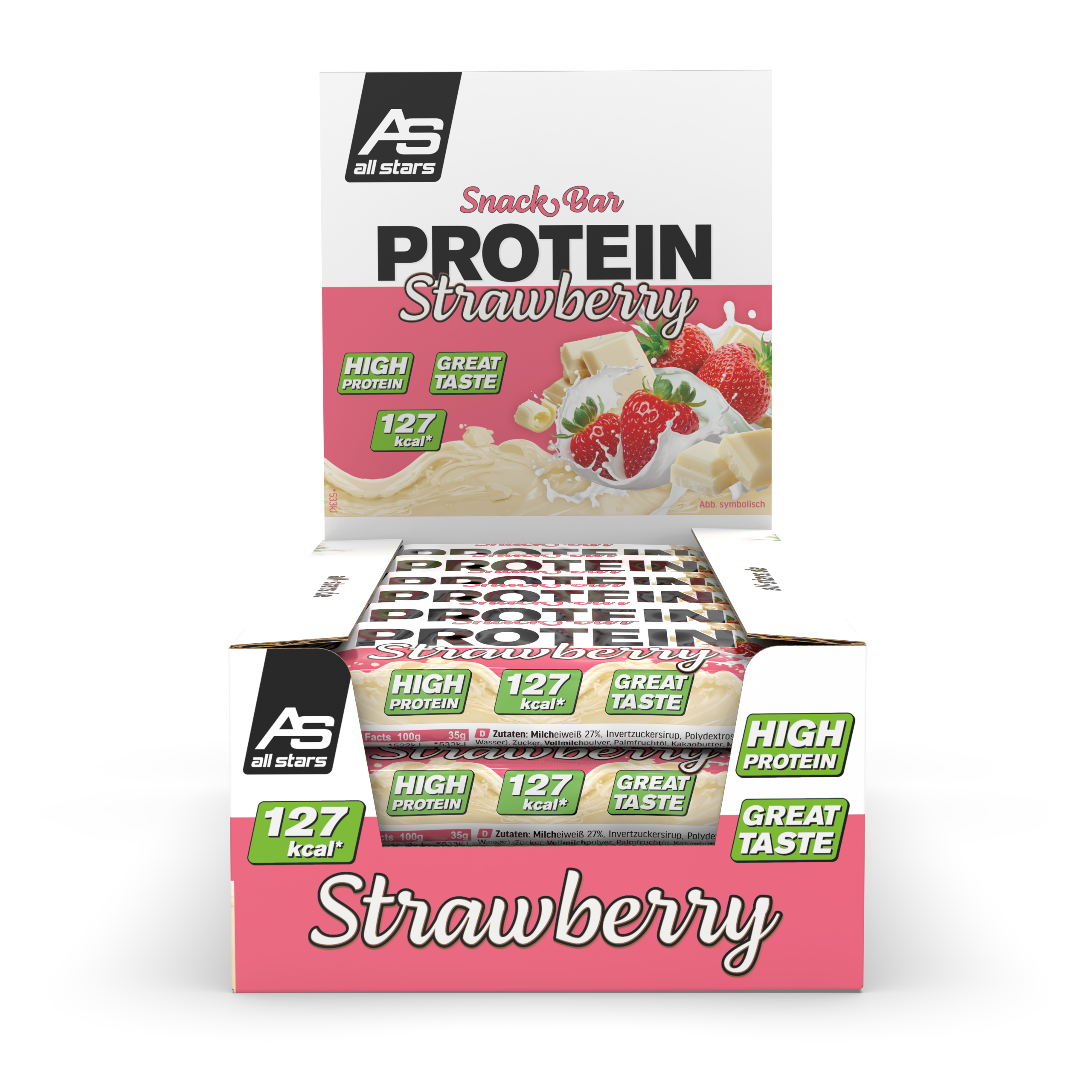 Protein Snackbar Proteinriegel Erdbeere