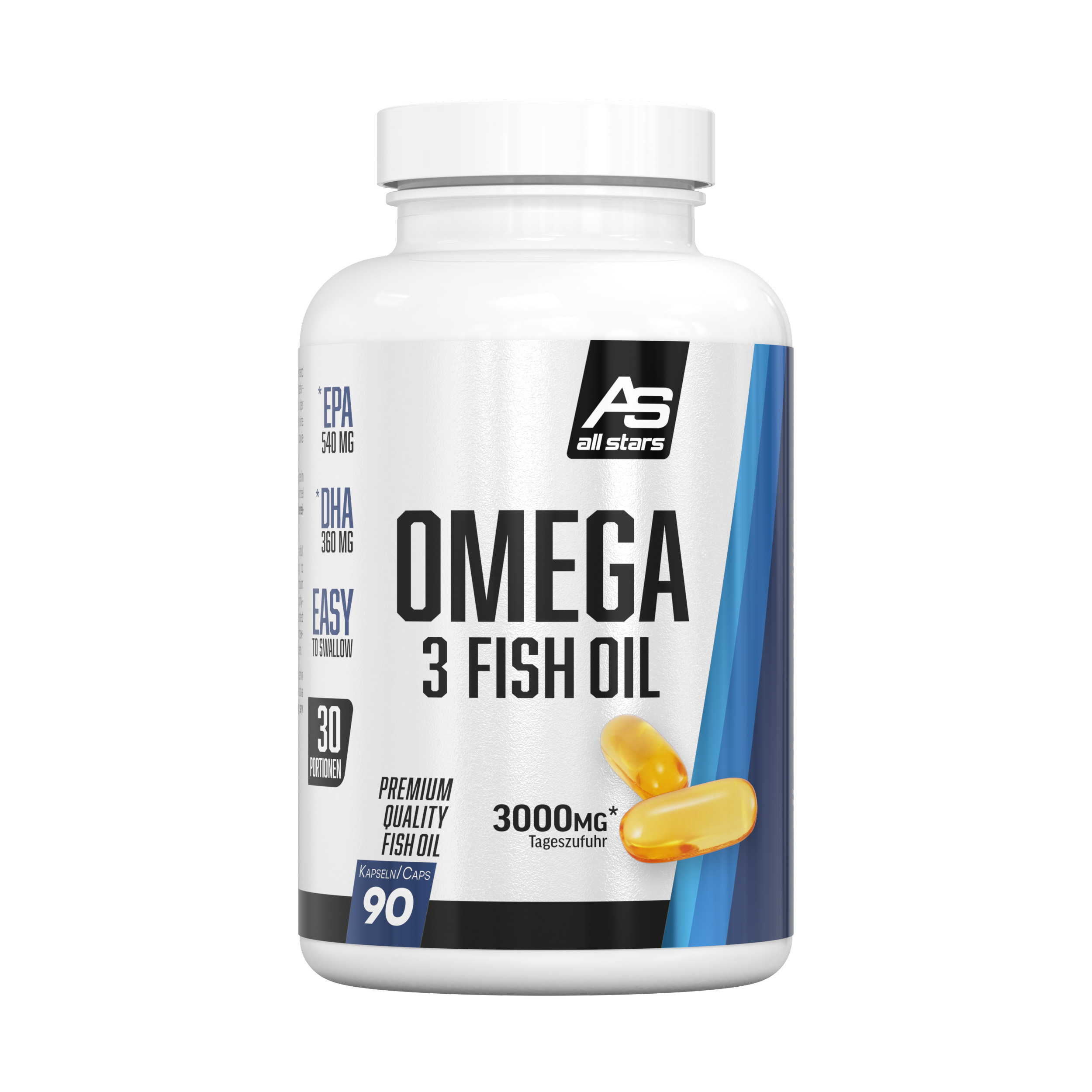 ALL STARS Omega-3 Fish Oil - 90 Kapseln