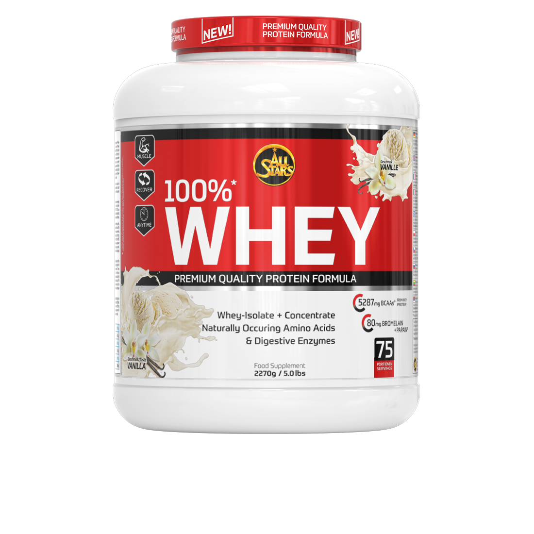 ALL STARS 100% Whey Protein - 2270g Dose