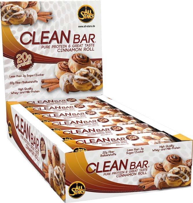 ALL STARS Clean Bar  im leckeren Cinnamonroll Geschmack
