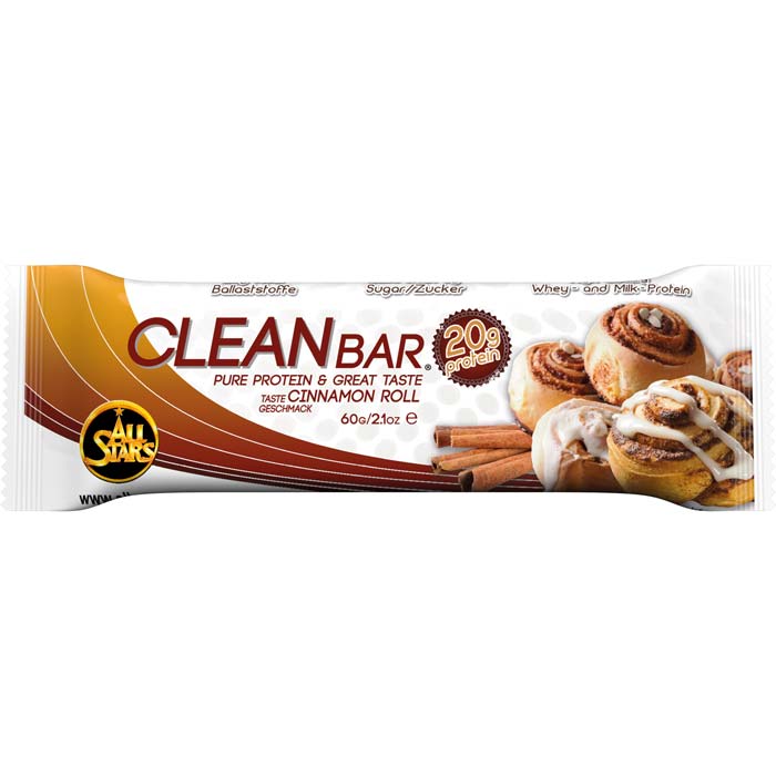 ALL STARS Clean Bar  im leckeren Cinnamonroll Geschmack