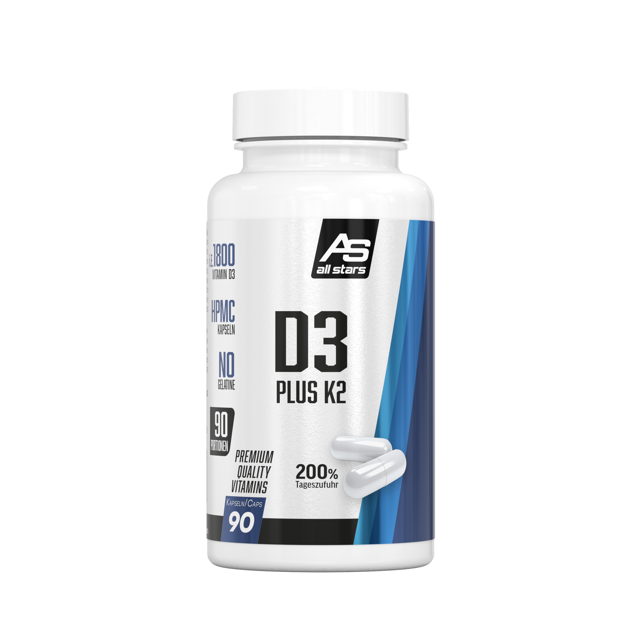 ALL STARS Vitamin D3 + K2 - 90 Kapseln