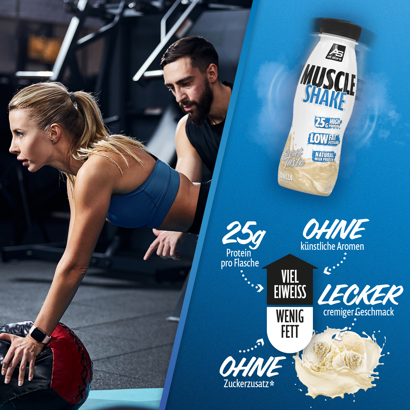 All stars Muscle shake drink Protein
