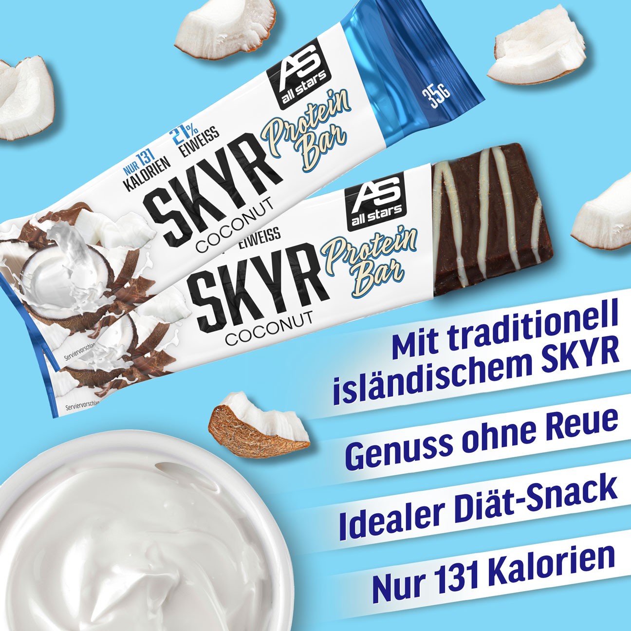 Skyr Protein Riegel Cocos