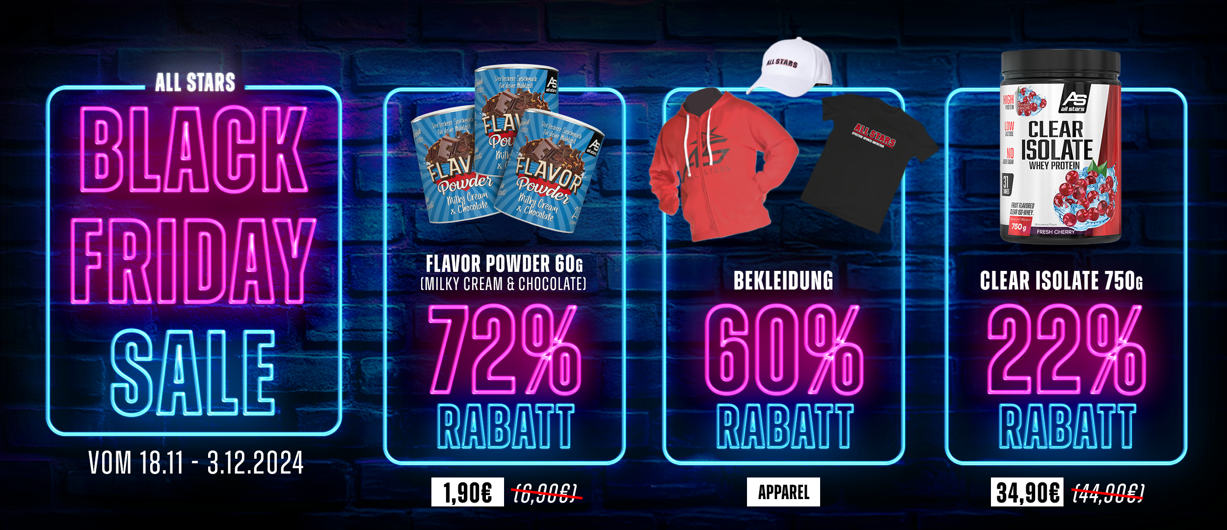 ALL STARS Sportnahrung Premium Sports Nutrition